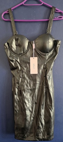 Ladies black faux leather - ladies,