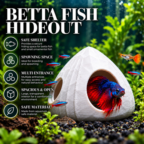 Betta fish hideout - fish,