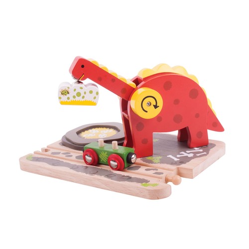 Bigjigs rail wooden dinosaur - wooden,