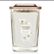 Yankee Candle Elevation Collection Platform Lid Sheer Linen 552g Xmas Gifts