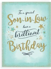 To A Special Son-in-Law Birthday Card. 19x13cm (8x6 Inches)