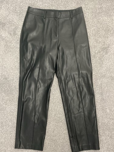 Faux leather trousers - faux,
