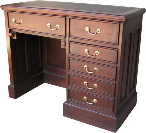 Kneehole computer desk - computer, solid