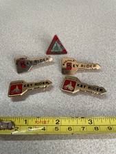 4 X Norfolk Keystage & Cycling Proficiency Metal Pin Badges