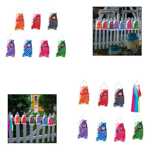 Japanese carp flags - 7x,