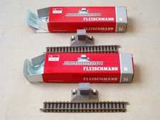 Fleischmann N Gauge track 9108: Straight Track - Power Feed Track (2 off)