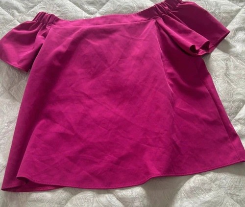 Cerise pink bardot top size - pink,