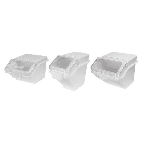 Clear lid flour bin food - clear,