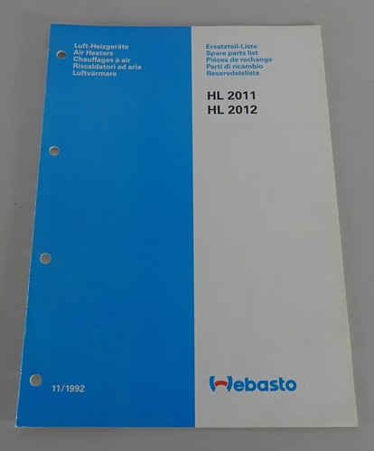 Parts catalogue webasto - catalogue,