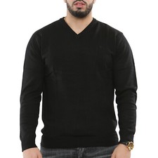 Mens V Neck Jumper Long Sleeve