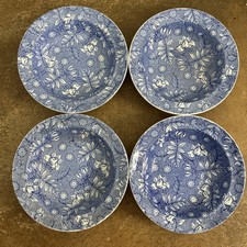 Set of Four, Vintage Barker Brothers, Royal Tudor Ware Blue Chintz Bowls, 16cm