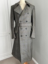 Burberrys coat very heavy tweed coat lined Mens vintage rare! overcoat 42R tmn