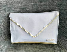 Decleor Light Blue & Gold Make-Up, Cosmetics, Toiletries Bag NEW