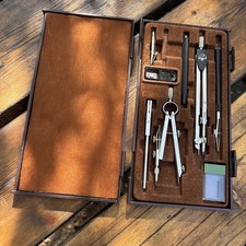 Geometry Set by Böttcher, one pair WHS compasses - In Original Böttcher Case