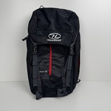 Highlander Starav 35L Hiking Rucksack/Backpack Waterproof Bag Black Red