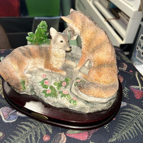 Vintage juliana foxes figurine - juliana,