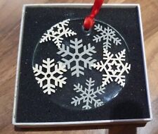Spaceform Glass Christmas Tree Ornament Snowflakes