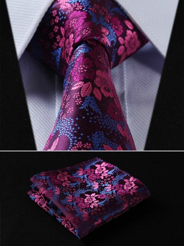 Mens tie pink blue - tie,