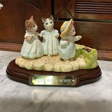 Beatrix Potter "Mittens, Tom Kitten & Moppet" Tableau Beswick Royal Doulton 1999