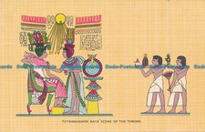 R034857 Tutankhamen Back Scene of the Throne. Lehnert and Landrock