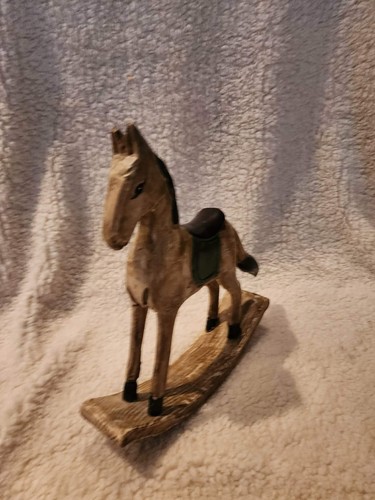 Handmade wooden rocking horse - handmade,