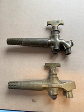 Pair Vintage Brass Beer Barrel