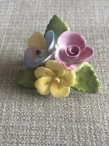 Vintage hand painted - painted, bone