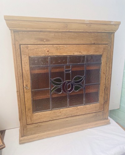 Antique pine cupboard - , with