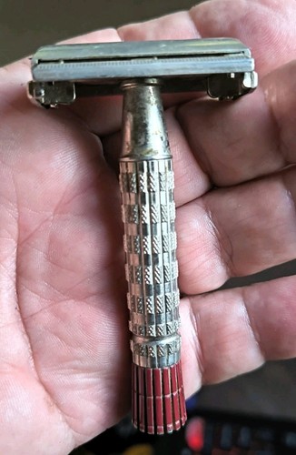 Vintage 1955 gillette red tip - gillette,