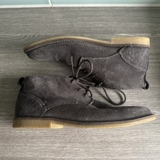 River Island blue suede boots