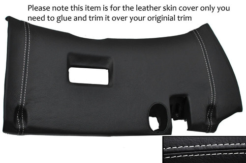 White stitch lower dash - white, panel