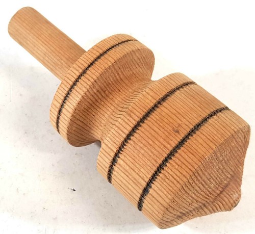 Vintage wooden spinning top - vintage,
