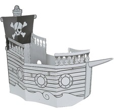Color Your Own Pirate Ship