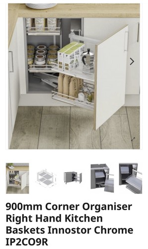900mm corner organiser - organiser, right