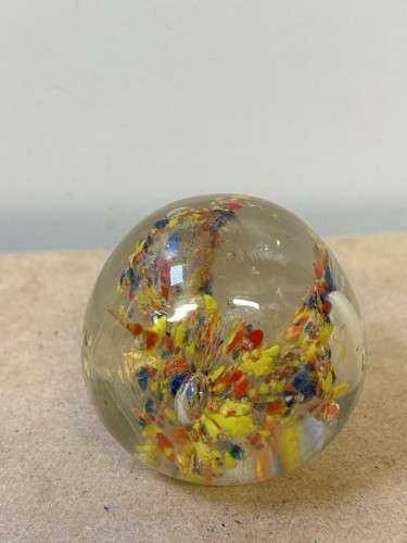 Vintage confetti paperweight - confetti,