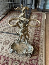 Vintage ornate solid brass - ornate,