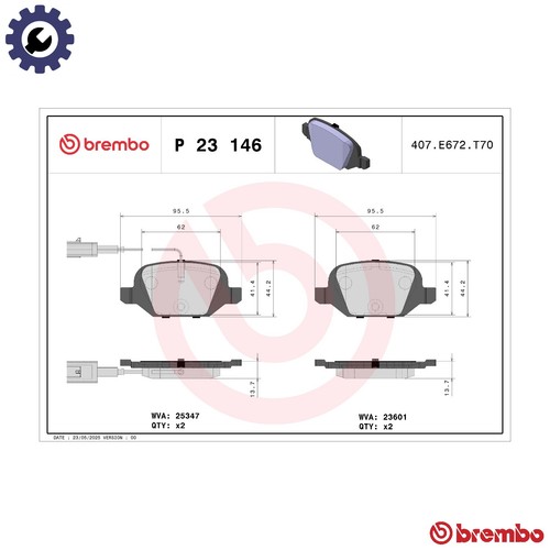 Brake pad set disc - brake,