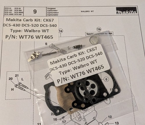 Makita dcs43 dcs430 - 52,