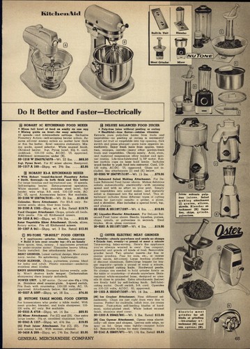 1957 paper kitchenaid mixer - 1957,