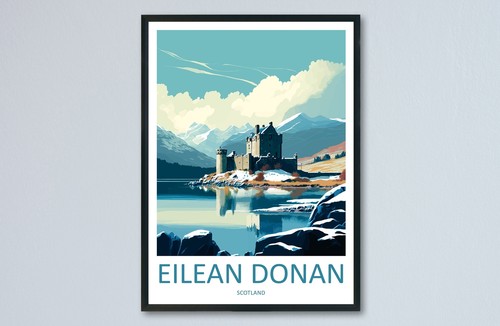 Eilean donan travel print - eilean,