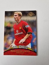 PAUL SCHOLES MANCHESTER UNITED Topps Premier Gold 2001