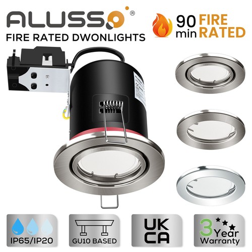 Fire rated recessed led gu10 - rated,