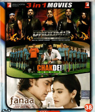 DHOOM:2 - CHAKDE INDIA - FANAA - YRF 3 IN 1 BOLLYWOOD DVD.