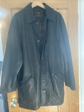 Mulberry black leather jacket size large mens