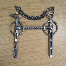 BNWOT 6" Liverpool Driving Bit  with Long Shanks & Curb Chain *Free Postage*