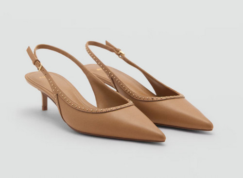 New mango mng tan stud - mng,