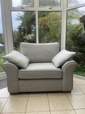 Next Garda Silver Grey Cuddle Chair