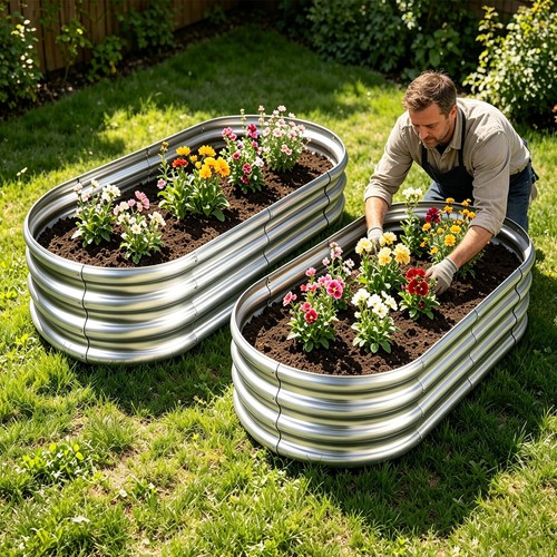 2packs galvanized raised - 1/2packs,