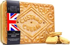Giant Custard Cream Biscuits
