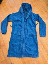 KIDS BATH ROBE BLUE 10-12 YEARS TOWEL GOWN CHILDREN BOYS GIRLS